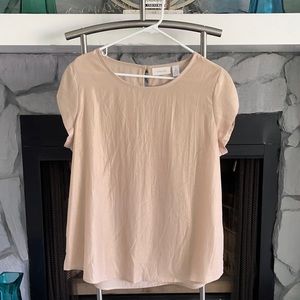 Chico’s size 2(12) Gold Cap Sleeve Top